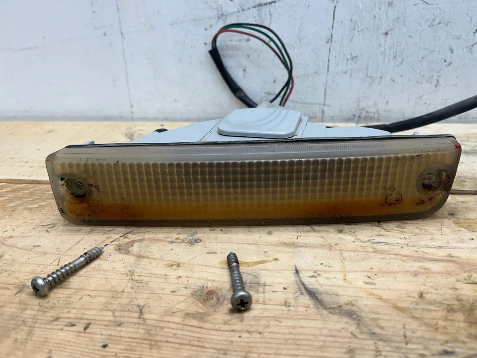 89-91 Mazda RX7 L+R Parachoques delantero JUEGO DE LUCES INTERMITENTES TRANSPARENTES OEM Foto 4 de 4