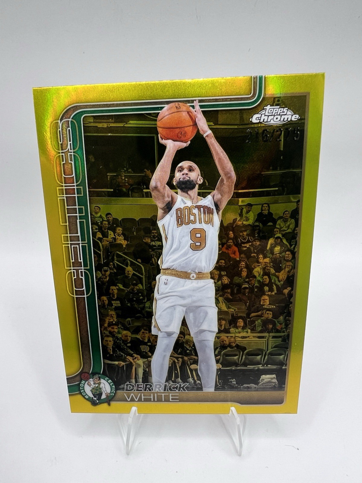 2025-26 Topps Chrome Update - Derrick White #40 Yellow /275 Celtics