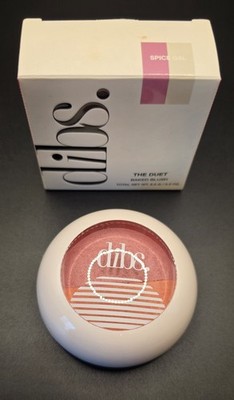 DIBS The Duet Baked Powder Blush Duo Spice Gal 8.5g Vegan Cruelty Free Talc Free