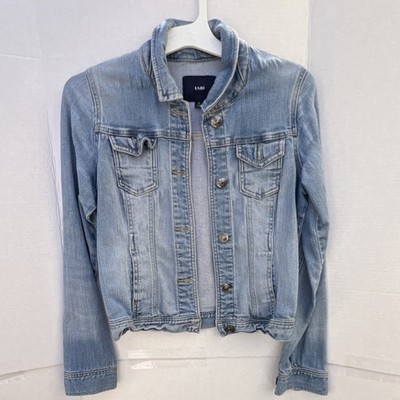 KIABI Women's Light Blue Jean Jacket Button Pockets Cotton Size 38 Regular