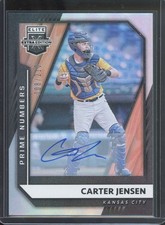 2021 Panini Elite Extra Edition CARTER JENSEN #78 Prime Numbers Auto /210 Royals