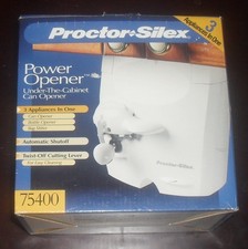 PROCTOR SILEX 75400 UNDER CABINET POWER OPENER   NEW OPEN BOX  FREE SHIPPING !!!