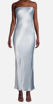 Bec & Bridge Women's Blue Moondance Strapless Maxi Dress Size 12