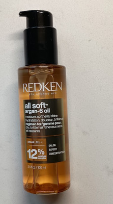 Redken All Soft Argan-6 Oil Multi-Care Oil 3 oz. for Dry Hair