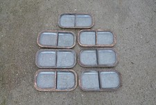 vintage porthole windows old brass boat ship windows 51.5 cm x 26 cm sliding x7