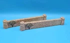 Marx 3404 Revolutionary War Tin Litho Rock Wall Set With Stone End Caps Stunning