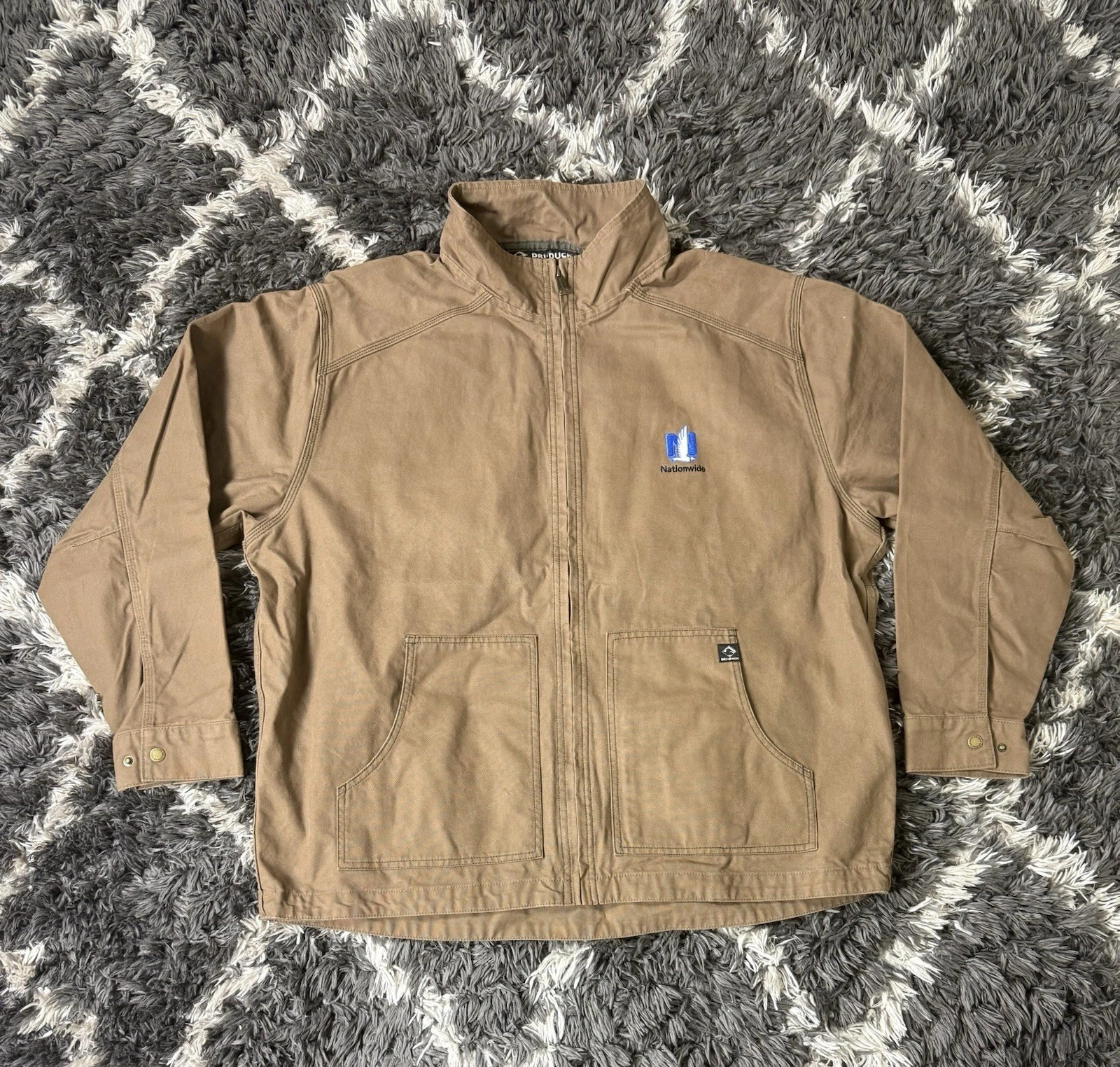 Vintage Dri-Duck Nationwide Workwear Men’s Jacket Detroit Size XXL Brown