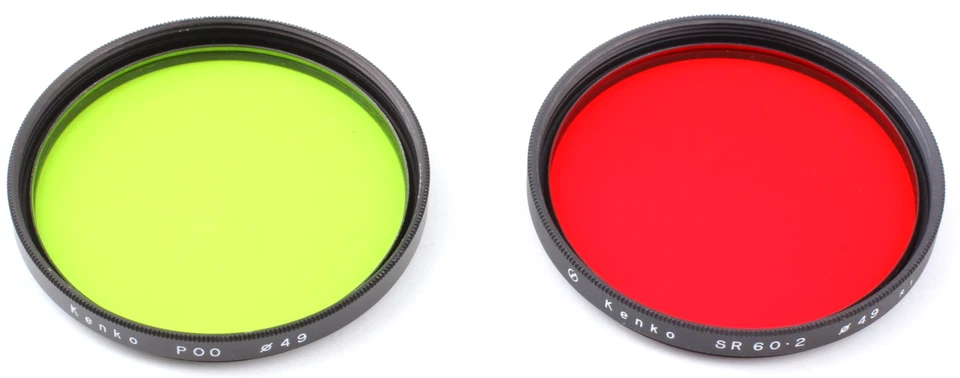 〖MINT〗 Kenko SR 60.2 R-1 Red P00 Yellow 49mm Lens Filter Set w/Case From JAPAN - Image 3 of 4