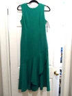 Calvin Klein Green Sleeveless Midi Polyester Dress - Size 4 - NEW W/Tag