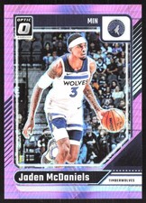 6901K 2024-25 Donruss Optic #40 Jaden McDaniels Hyper Pink