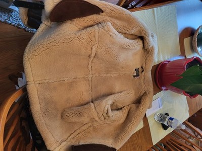 【希少】Schott RAF TYPE JACKET FLIGHT MS85 Mens Vintage Schott Bros Raf Type MS85 Sheepskin Flying Jacket