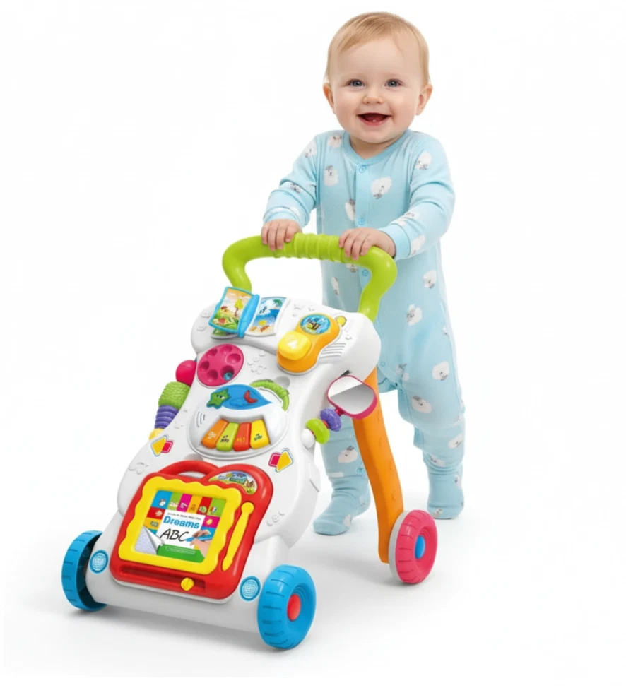 Push Along Baby Walker with Wheels Multifunctional Toys Activity Play Boys Girls
Opens in a new wind