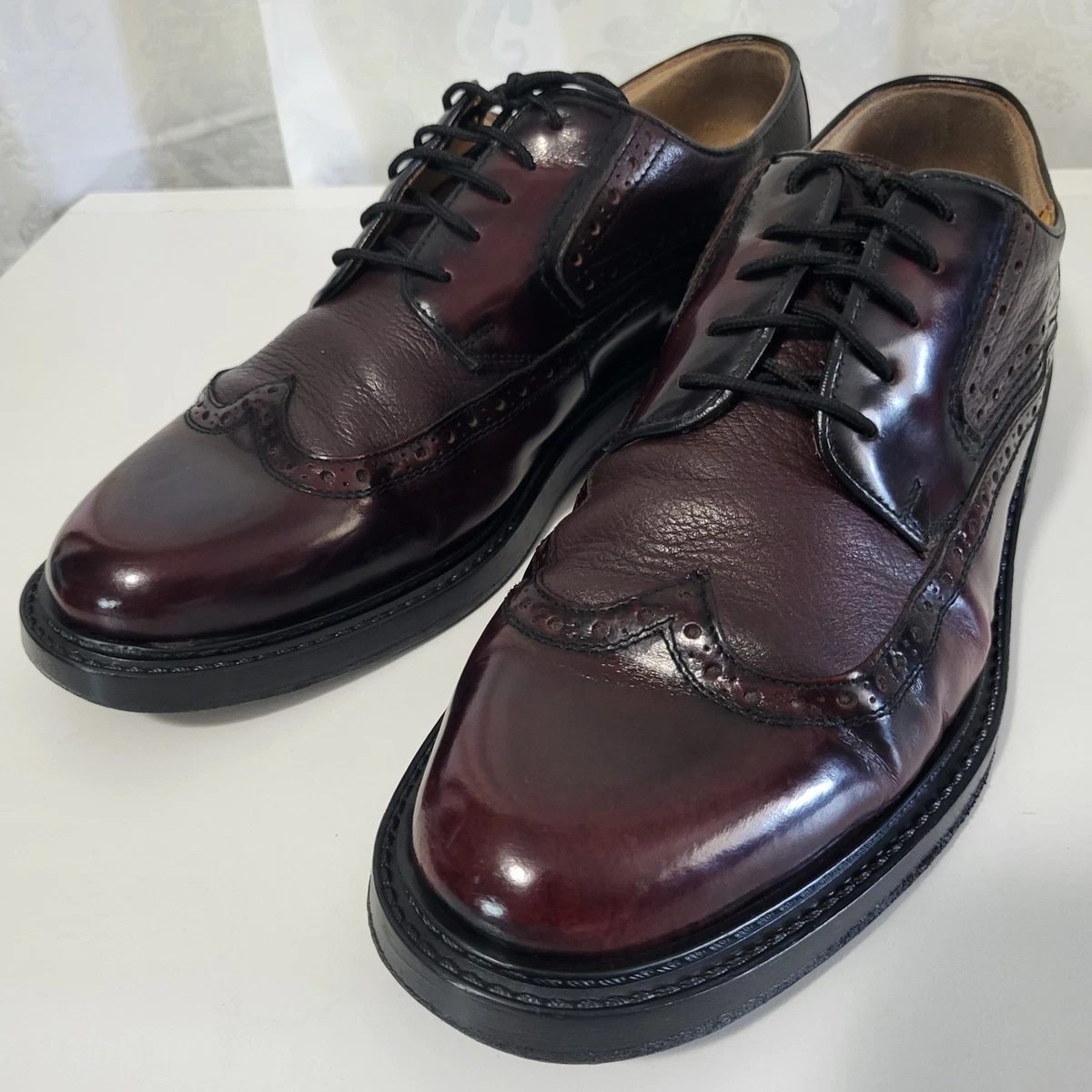 Aldo Men Shoes Dark Burgundy US 9 EU 42 Leather Oxford Pointed Toe Ferro Aldo Men main image 3