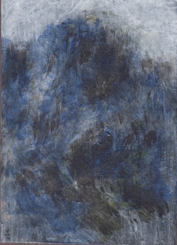 LinLi888 ACEO Original Art Acrylic Sumi Painting Abstract Landscape 26090103