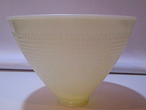 Milk Glass IES Diffuser Reflector Lamp Shade 8"  for Floor Lamp Waffle Patttern
