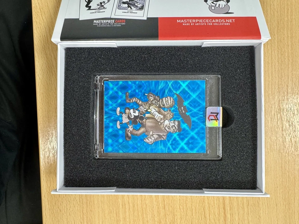 Masterpiece Cards The Haunted House Card Blue NUMBERED 15/25 Mickey Mouse - Image 3 of 4