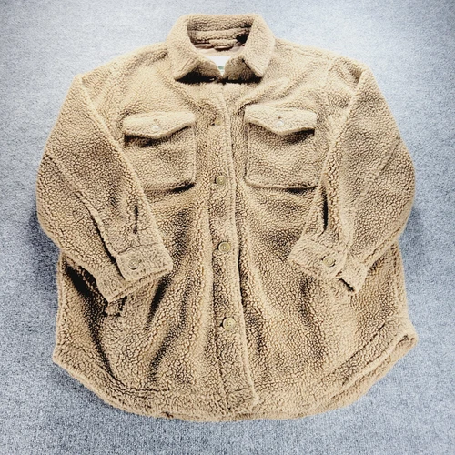 VETEMENTS Giacca vintage American Eagle uomo XL beige shacket teddy oversize outdoor