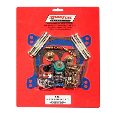 QUICK FUEL TECHNOLOGY Super Non-Stick Rebuild Kit Alcohol 4150/4150 HP- 3-304QFT