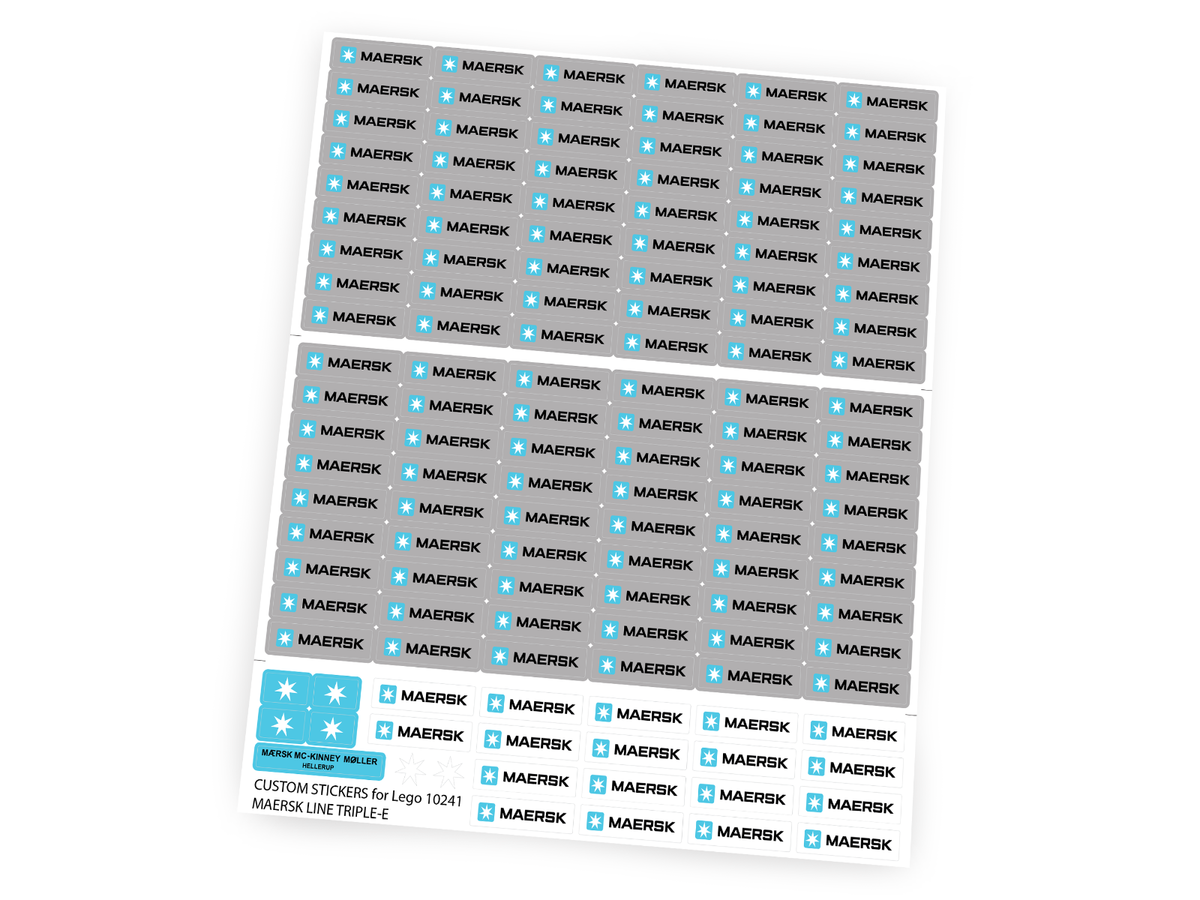 Custom stickers for Set 10241 Maersk Line Triple-E | eBay