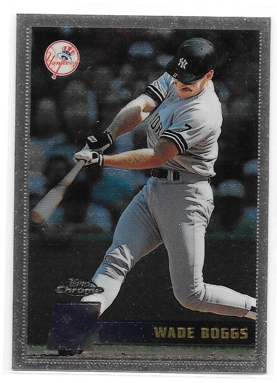 WADE BOGGS 1996 TOPPS CHROME 127 NEW YORK YANKEES BOSTON RED SOX DEVIL RAYS HOF