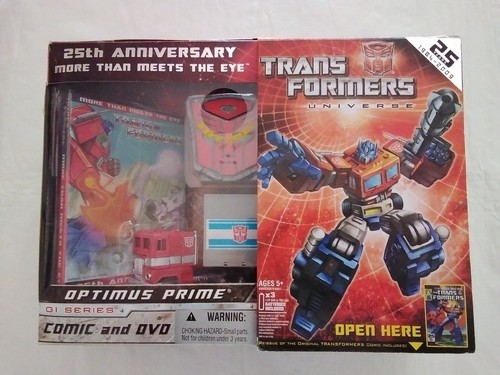 200 Transformers Universe: 25th Anniversary Optimus Prime w/Comic & DVD - 第 1/8 張圖片
