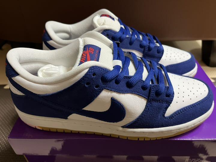 Nike SB Dunk Low Pro Premium 'Los Angeles Dodgers' Shoes - Deep Royal