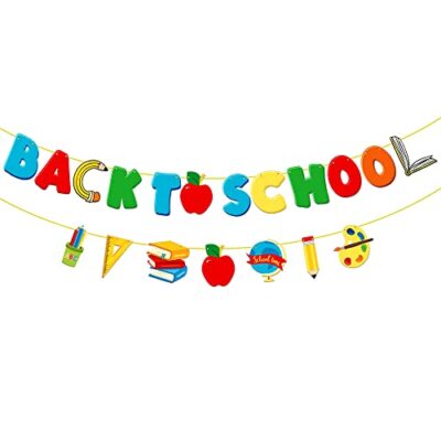 , Huge Back to School Banner - 10 Feet, No DIY | Back to School Garland for 