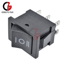 2PCS 6Pin DPDT ON-OFF-ON 3 Position Snap Boat Rocker Switch 6A/250V 10A/125V AC