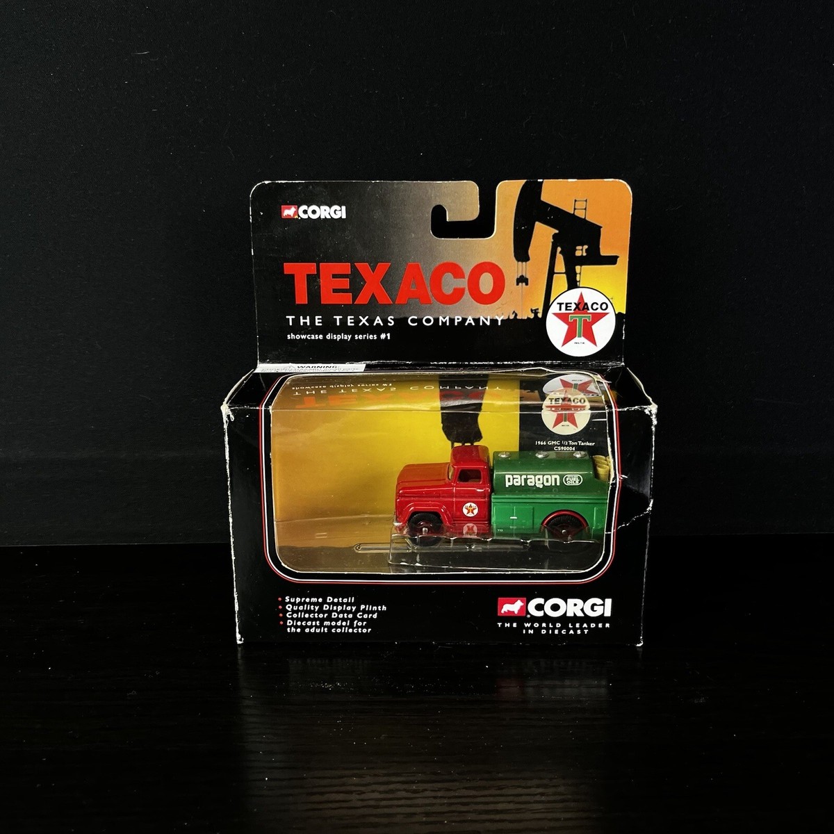 Corgi Texaco Paragon Oil - 1966 GMC 1/2 Ton Tanker Truck -Many Die
