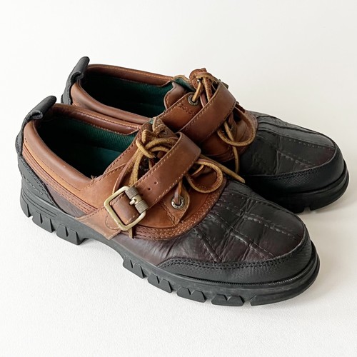 Hiking Duck Boot Shoes Leather Lace Up 
