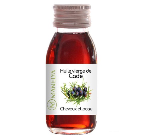 Huile De Cade 100% naturelle pure - Flacon en verre de 60 ml - Usages ...