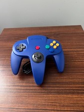 Wired Gamepad Controller Joystick For Nintendo 64 N64 - Blue