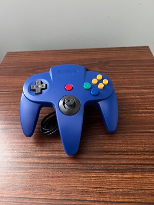 Wired Gamepad Controller Joystick For Nintendo 64 (N64) - Blue