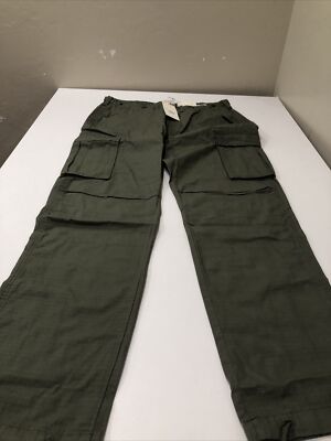 MNML VINTAGE CARGO PANTS Olive Green Size 34