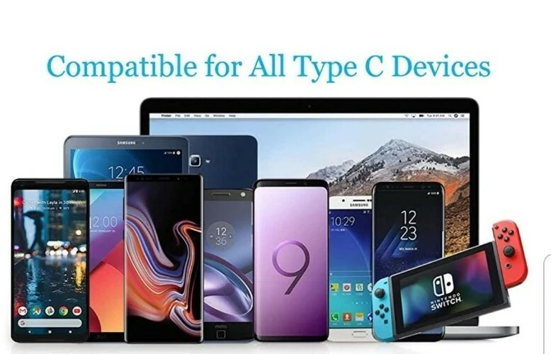 USB - C Type Charger Cable for Samsung , S10 / S8 / S8+/ Android, LG (2 Packs) - Image 3 of 4