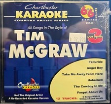 20543 TIM MCGRAW   CHARTBUSTER KARAOKE LOT MI LAST