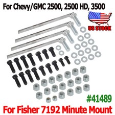 For Chevygmc 2500 3500 Fisher 7192 Minute Mount Snow Plow Mount Bolt Kit 41489