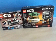Lego #75317 & 75295 NIB Star Wars Baby Yoda & Disney Series 8 Both NEW