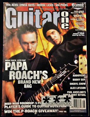 Guitar One Aug 2002 Featuring Papa Roach, Alex Lifeson & more