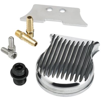 Lowbrow Customs FiltroMax Finned Universal Remote Oil Filter Mount chopper harle