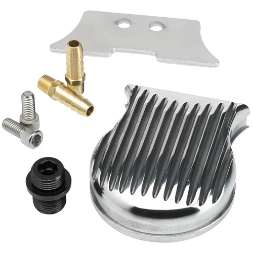 Lowbrow Customs FiltroMax Finned Universal Remote Oil Filter Mount chopper harle
