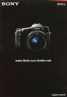 Prospekt Katalog Sony RX100IV RX100 IV RX 100IV 100 Kleiner Gigant
