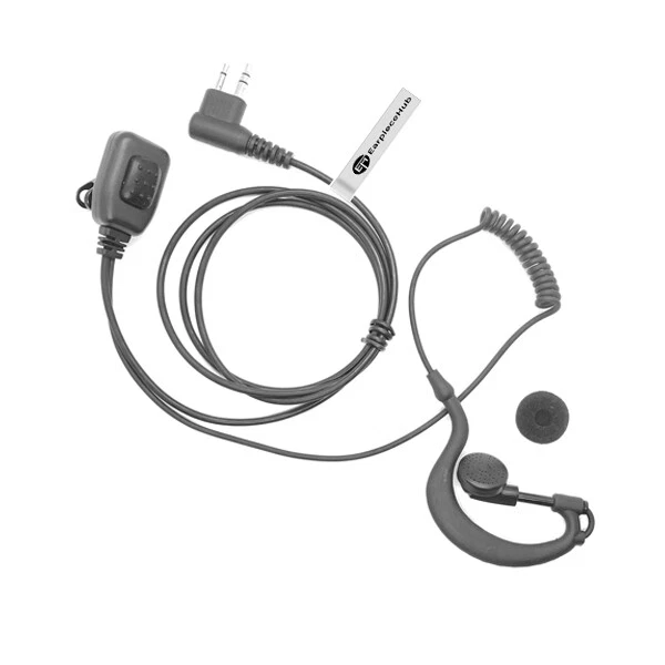 Auricular para Motorola CP040 GP300 XTN Gancho para oreja G-Ear HQ PTT Dos cables Foto 2 de 4