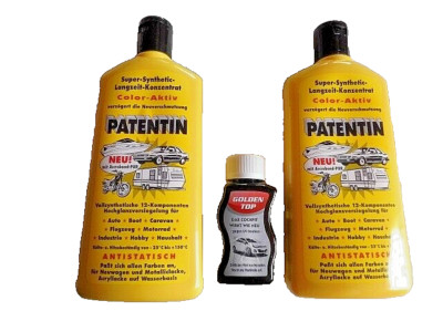 2 X Patentin  a.500ml.  12 Komponenten, Hochglanzversiegelung, 1 X Golden-Top