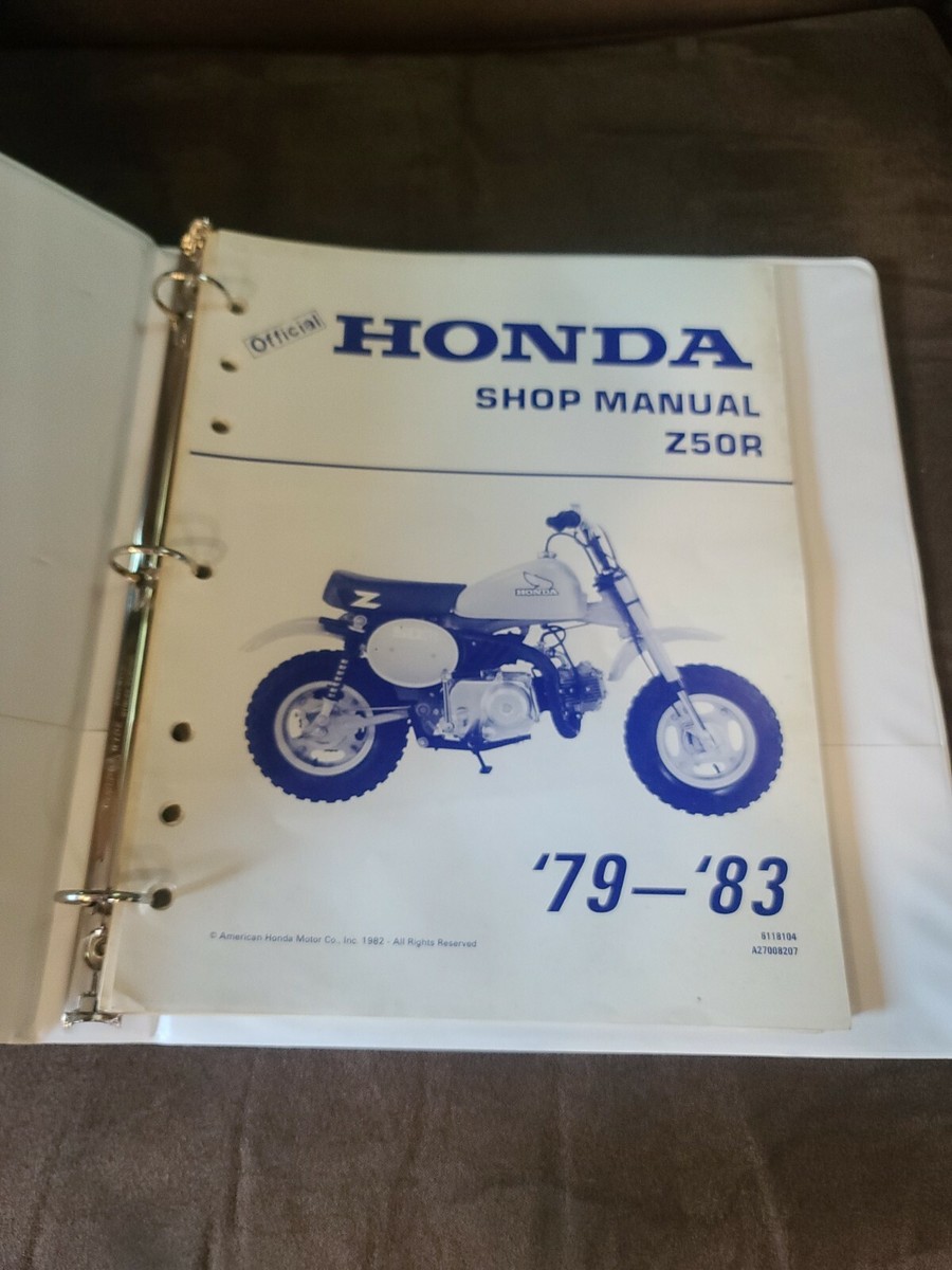 Honda Z50 79-83 shop manual | eBay