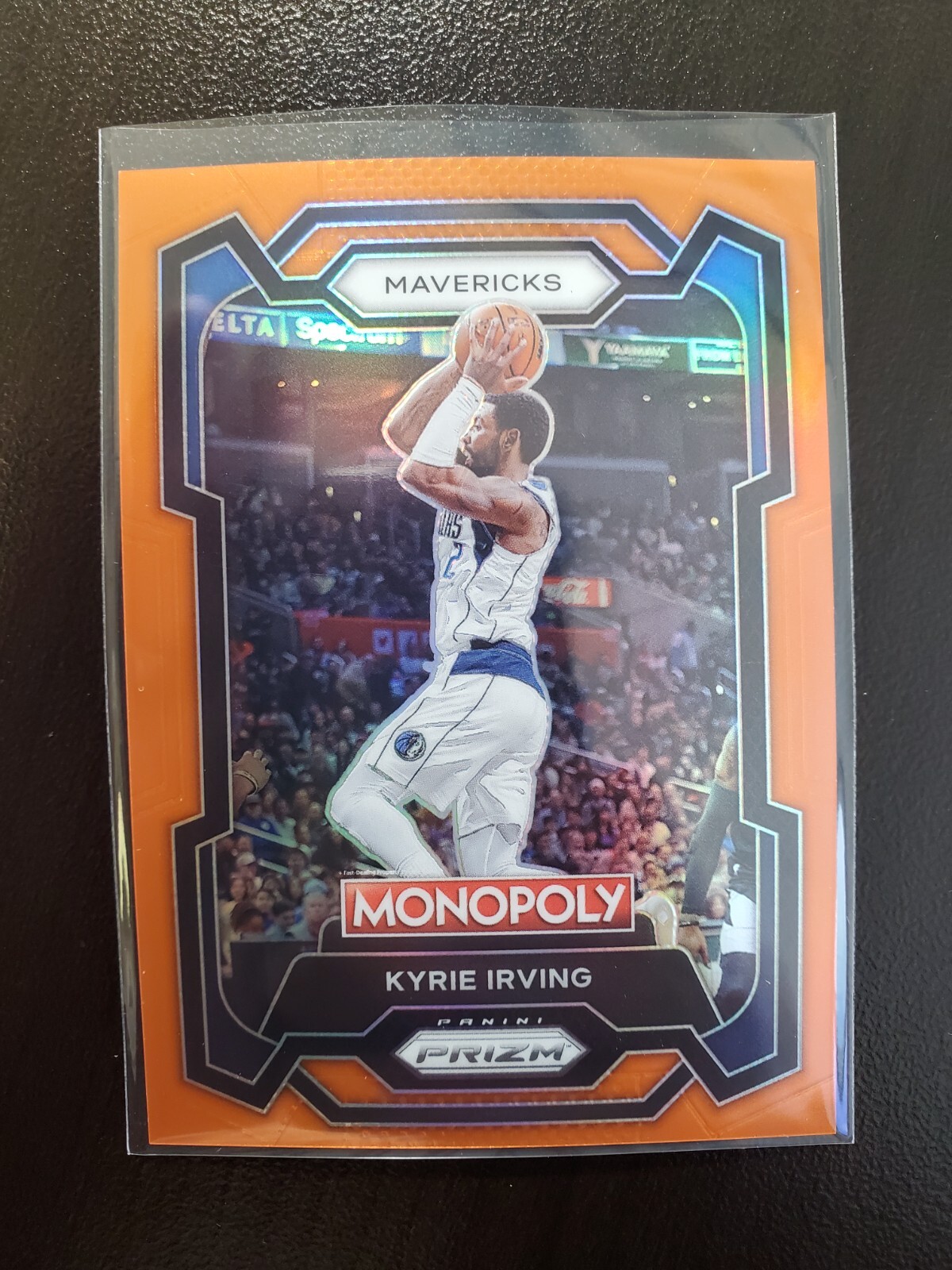 2023-24 Panini Prizm MONOPOLY - KYRIE IRVING, 114/124 ORANGE Refractor Card #23