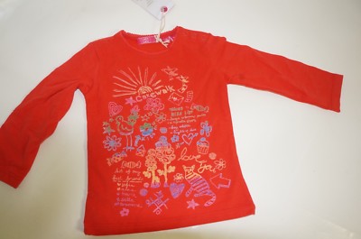 Cakewalk langarm Shirt rot     Gr. 80   CAKEWALK   