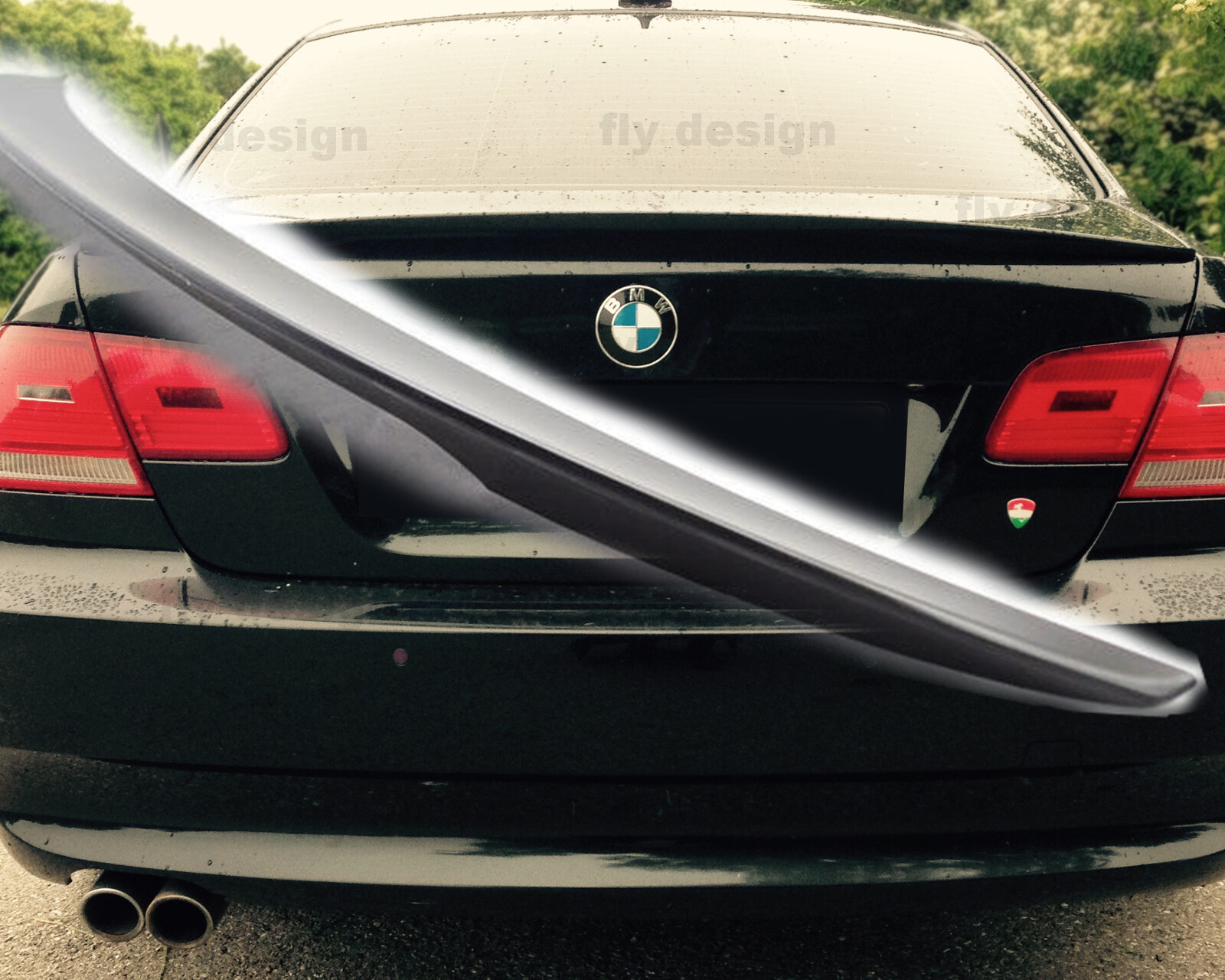Rear spoiler suitable for BMW E92, Tuning P-Style SPOILER PAINTED