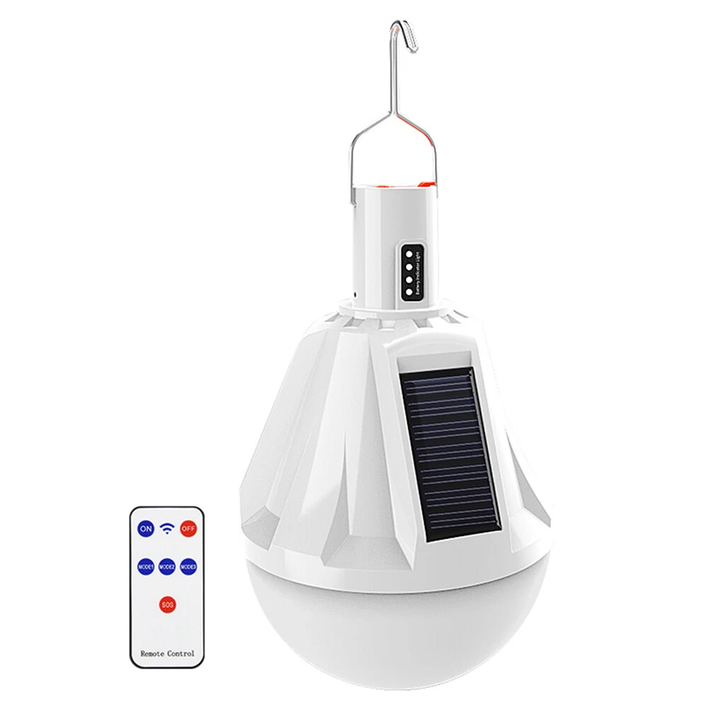 USB Solar Remote Control Bulb Lamp Outdoor Waterproof Solar Bulb Hanging Lamp
