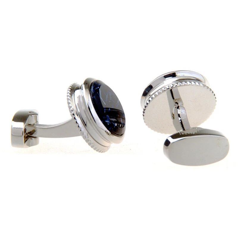 Herren Hemd Manschettenknöpfe Edelstahl Retro Hochzeit Party Manschetten Knöpfe - Bild 4 von 4